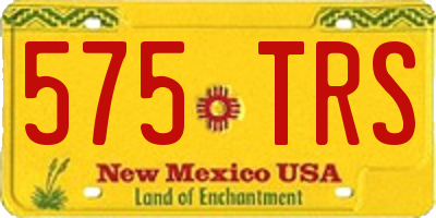 NM license plate 575TRS