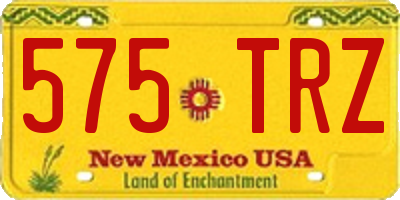 NM license plate 575TRZ