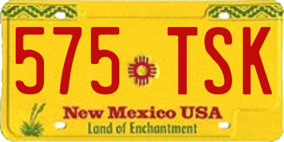 NM license plate 575TSK