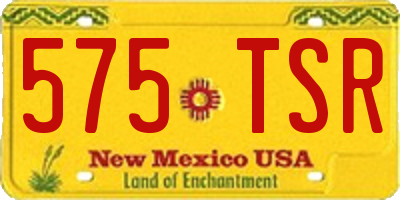 NM license plate 575TSR