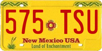 NM license plate 575TSU