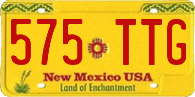 NM license plate 575TTG