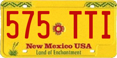 NM license plate 575TTI