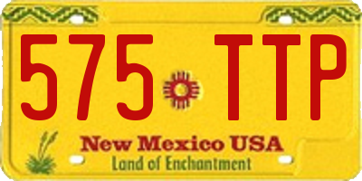 NM license plate 575TTP