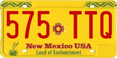 NM license plate 575TTQ