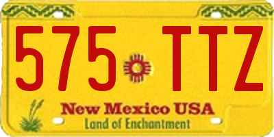 NM license plate 575TTZ
