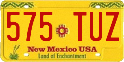 NM license plate 575TUZ