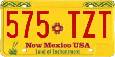 NM license plate 575TZT