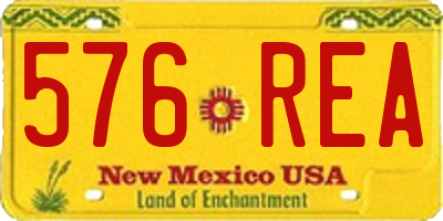 NM license plate 576REA