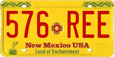 NM license plate 576REE