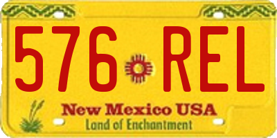 NM license plate 576REL