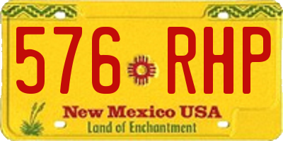 NM license plate 576RHP