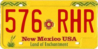 NM license plate 576RHR