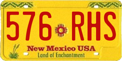 NM license plate 576RHS