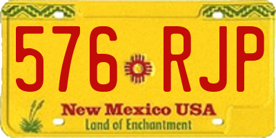 NM license plate 576RJP