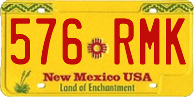 NM license plate 576RMK
