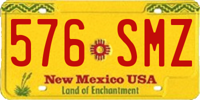NM license plate 576SMZ