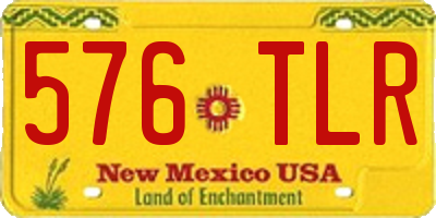 NM license plate 576TLR