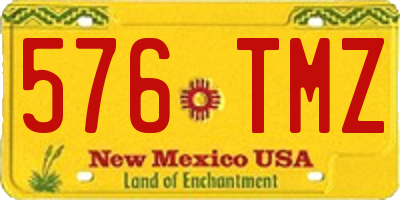 NM license plate 576TMZ