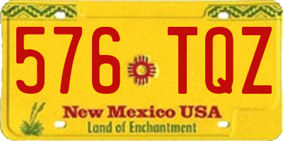 NM license plate 576TQZ