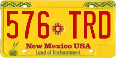 NM license plate 576TRD