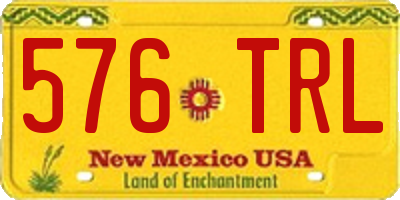 NM license plate 576TRL