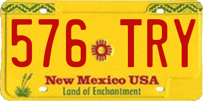 NM license plate 576TRY