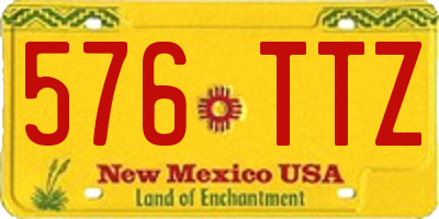 NM license plate 576TTZ