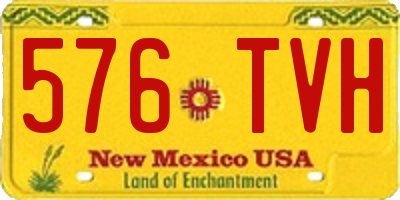 NM license plate 576TVH