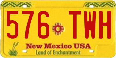NM license plate 576TWH