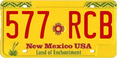 NM license plate 577RCB