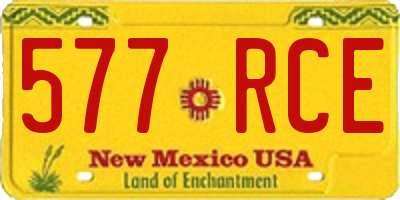 NM license plate 577RCE