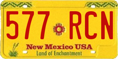 NM license plate 577RCN