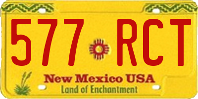 NM license plate 577RCT