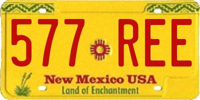 NM license plate 577REE