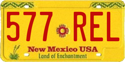 NM license plate 577REL