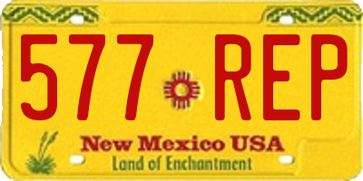 NM license plate 577REP