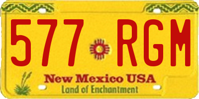 NM license plate 577RGM