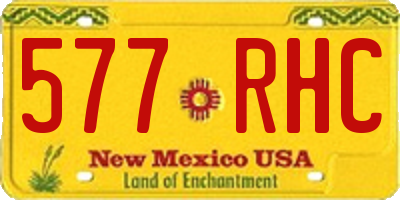 NM license plate 577RHC