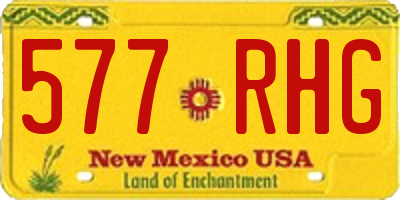 NM license plate 577RHG
