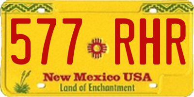 NM license plate 577RHR