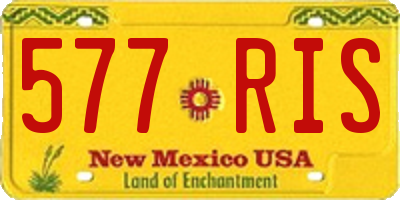 NM license plate 577RIS
