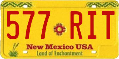 NM license plate 577RIT