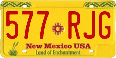 NM license plate 577RJG