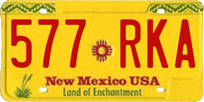 NM license plate 577RKA