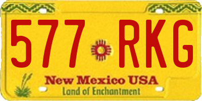 NM license plate 577RKG