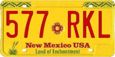 NM license plate 577RKL