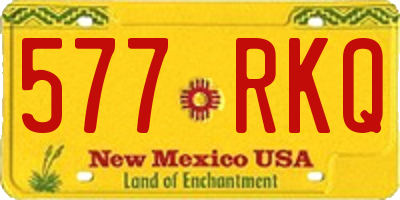 NM license plate 577RKQ