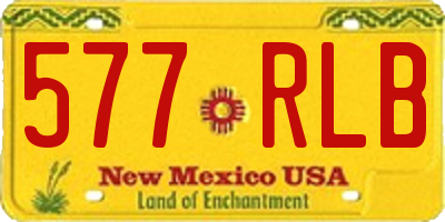 NM license plate 577RLB
