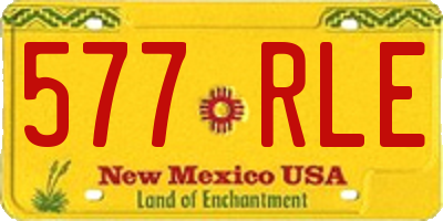 NM license plate 577RLE